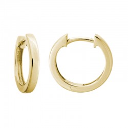 14KY Hinged Hoop Earrings