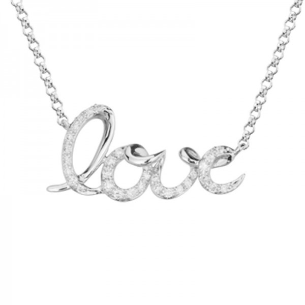 14KW Diamond Love Necklace