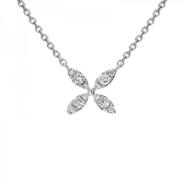 14KW Petal Flower Pendant