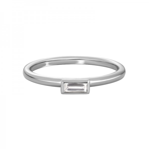 14KW Baguette Diamond Ring