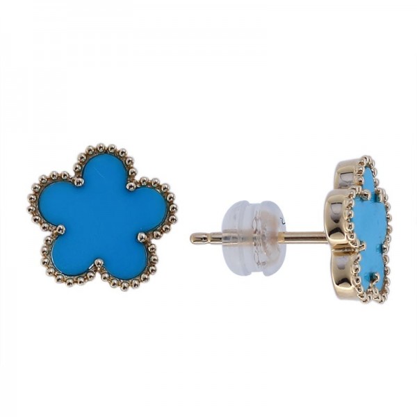 14KY Turquoise Earrings