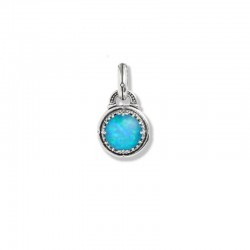 Sterling Silver Opal Doublet Selene Pendant