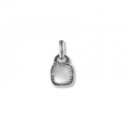 Sterling Silver Mother of Pearl Doublet Dione Lock Pendant