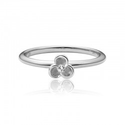14KW Diamond Bloom Stacking Ring