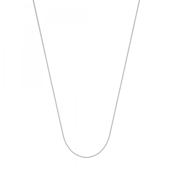 14K White Gold  Cable Link Chain - 18