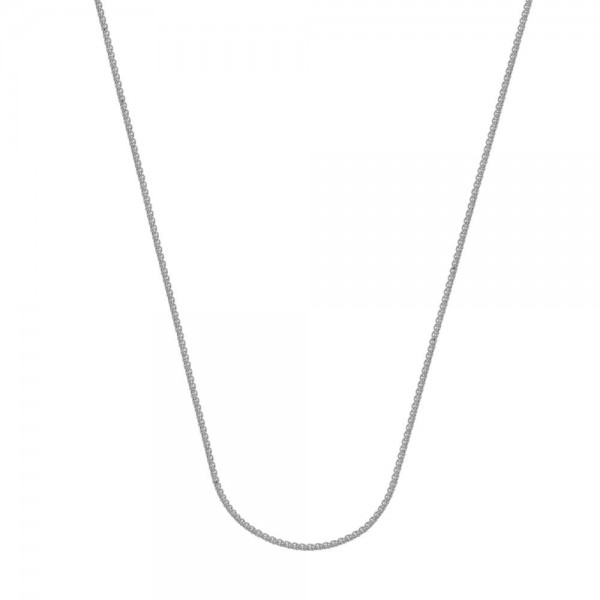 14KW .85mm round wheat chain, lobster clasp 18