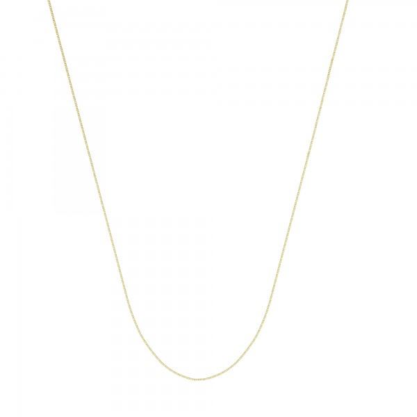 14K Yellow Gold .66Mm Box Chain - Length  18