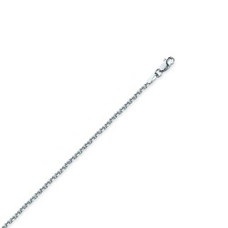 Sterling Silver 1.25Mm Wide Diamond Cut Cable Chain At 20