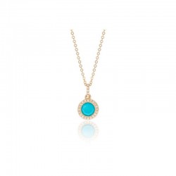 Luvente Turquoise & Diamond Pendant