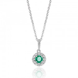 Luvente Emerald & Diamond Pendant