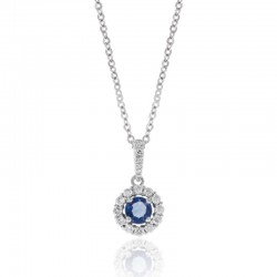 Luvente Sapphire & Diamond Pendant