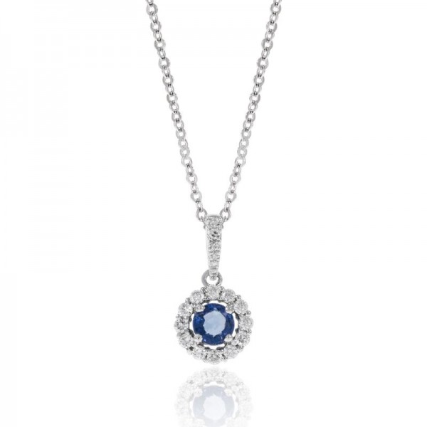 Luvente Sapphire & Diamond Pendant