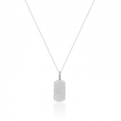 Luvente Diamond Dog Tag Pendant