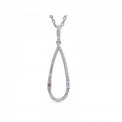 Luvente Diamond Tear Drop Pendant