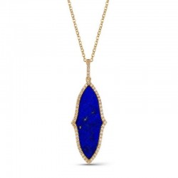 Luvente Lapis Lazuli & Diamond Pendant