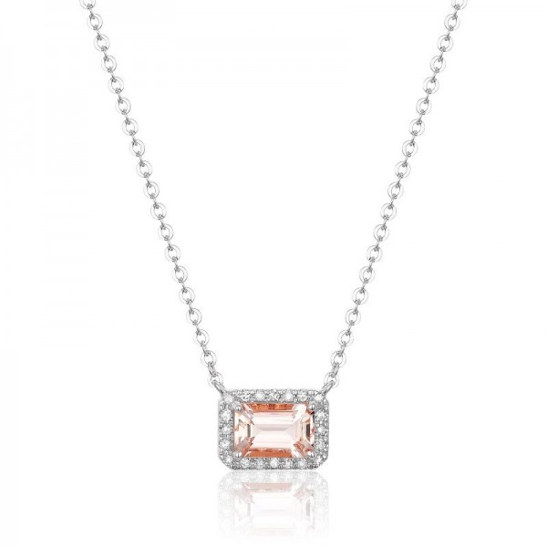 Luvente Morganite & Diamond Necklace
