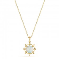 Luvente Opal & Diamond Pendant