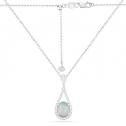 Luvente Opal & Diamond Pendant