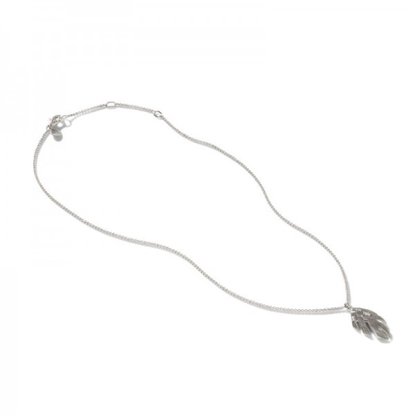 Bamboo Woven Pendant Necklace