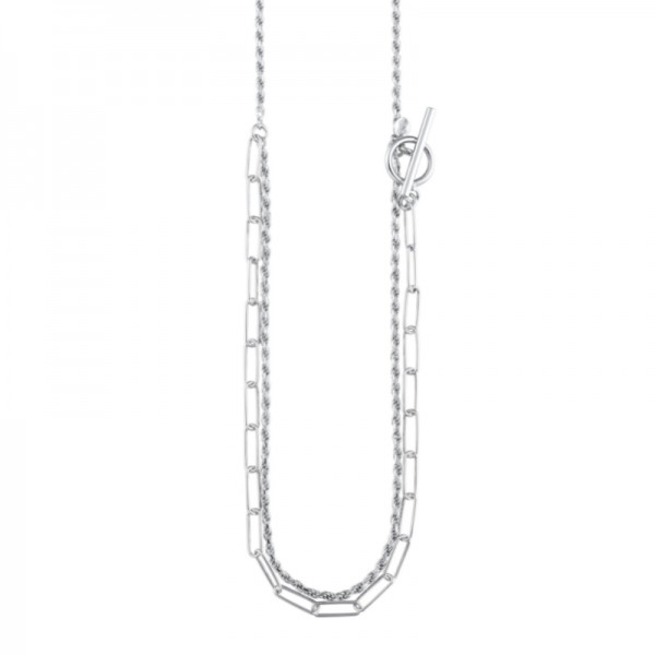 Sterling Silver Adjustable Rope Necklace