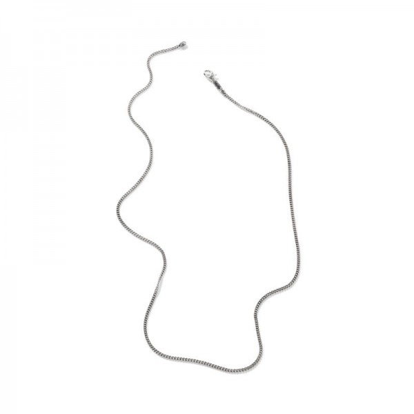 Classic Chain Silver 2.1mm Curb Chain Necklace