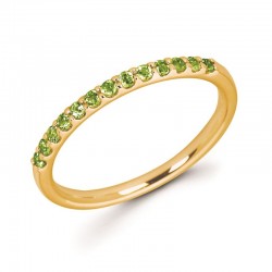 14KW Peridot Stackable Ring