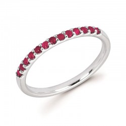 14KW Ruby Stackable Ring