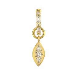18KY Petite Moroccon Marquise Earring Charm