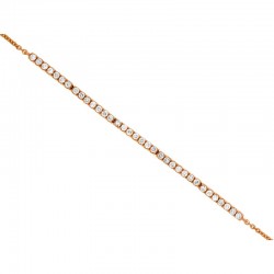 14KR Diamond Bar Bracelet