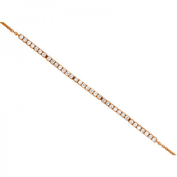 14KR Diamond Bar Bracelet
