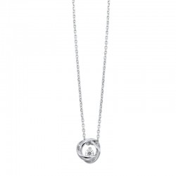 Lady's Sterling Silver Diamond Pendant