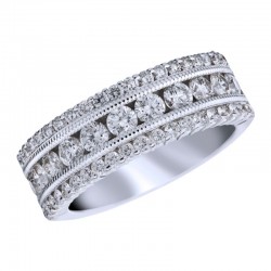 18KW 1.50ctw Diamond Fashion Band
