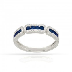 Luvente Sapphire and Diamond Ring