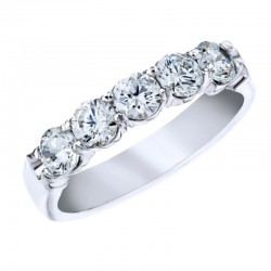 18KW 1.00ctw Diamond Fashion Ring