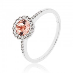 Luvente Morganite & Diamond Ring
