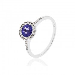Luvente Tanzanite and Diamond Ring