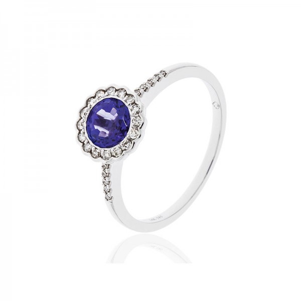 Luvente Tanzanite and Diamond Ring
