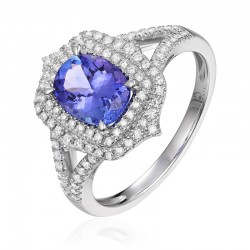 Luvente Tanzanite & Diamond Ring