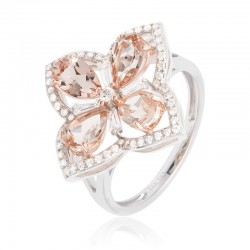 Luvente Morganite & Diamond Ring