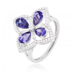 Luvente Tanzanite & Diamond Ring