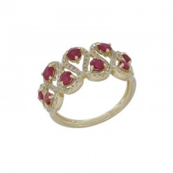 Luvente Ruby & Diamond Ring
