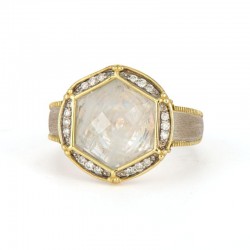 SS/18KY Diamond Ring