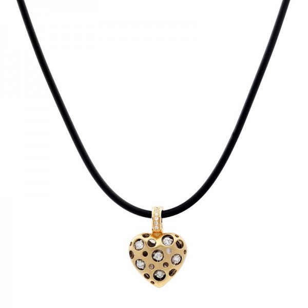 Mirror Collection Clip Top Heart Pendant