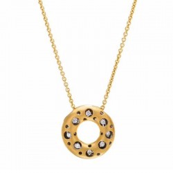 Mirror Collection Clip Top Circle Pendant