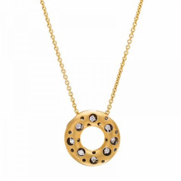 Mirror Collection Clip Top Circle Pendant