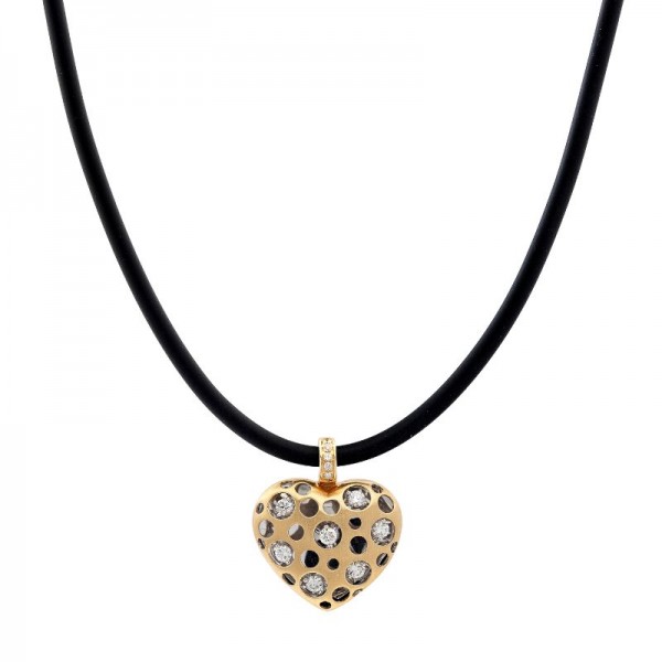 Mirror Collection Clip Top Heart Pendant