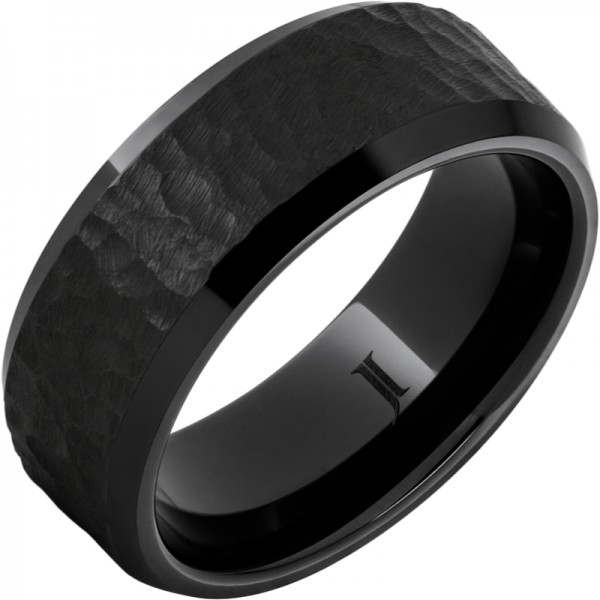 Black Diamond Ceramic™ Moon Finish Beveled Edge Band