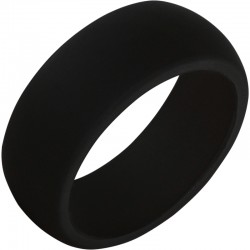 TruBand Silicone™ Domed Black Band