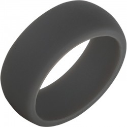 TruBand Silicone™ Domed Dark Gray Band