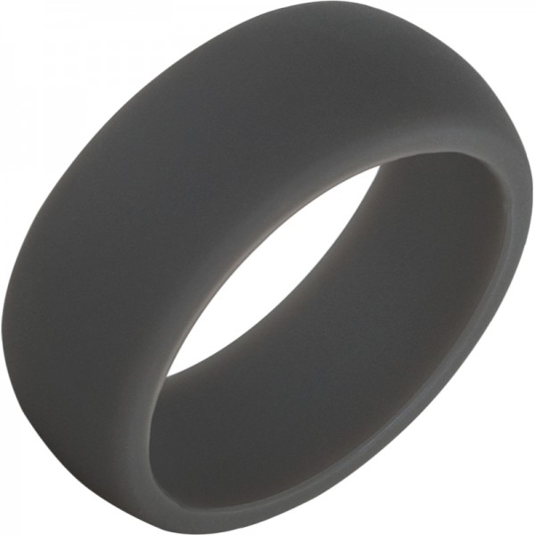TruBand Silicone™ Domed Dark Gray Band